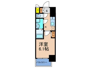 ｴｽﾘｰﾄﾞ大阪ﾌﾟﾗｲﾑｹﾞｰﾄ(712)の物件間取画像